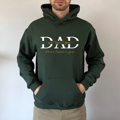 Best Dad Ever -Personalized Cool Dad Sweatshirt- Happy Father's Day 