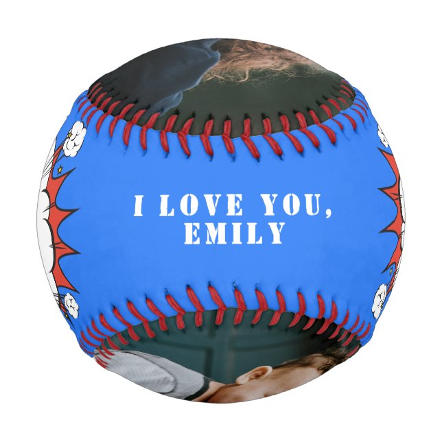 Daddy Hero Superhero Dad Father`s Day Photo Baseb Baseball