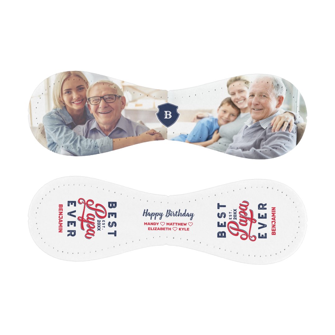 Best Papa Ever | Happy Birthday Photos & Monogram Baseball And Softball