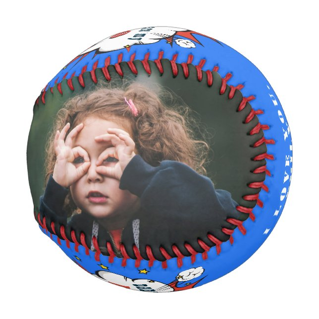 Daddy Hero Superhero Dad Father`s Day Photo Baseb Baseball