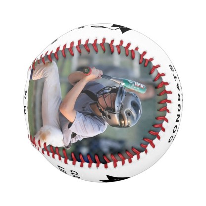 Graduation Congrats Personalized Photo Baseball And Softball