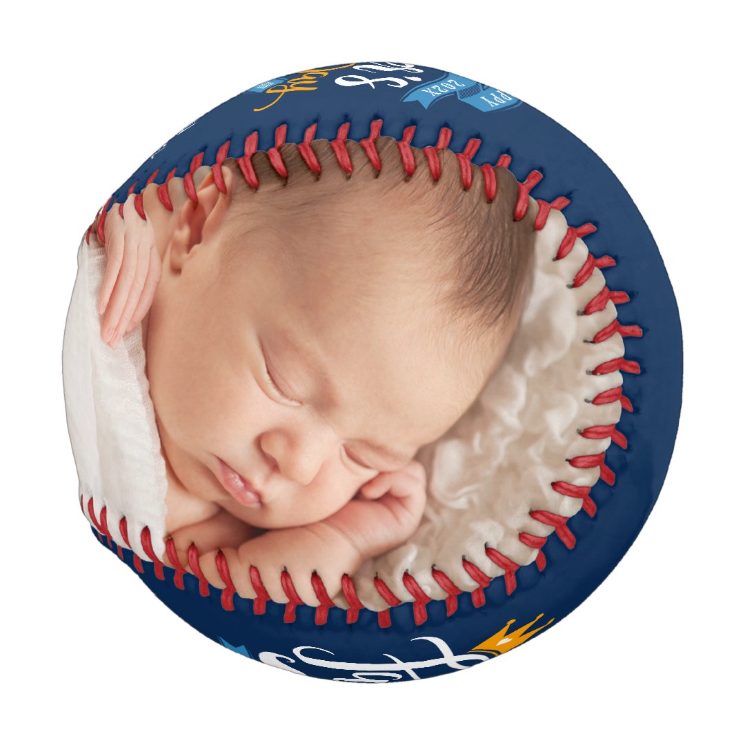 Happy Father's Day Navy Blue Typography Baseball And Softball