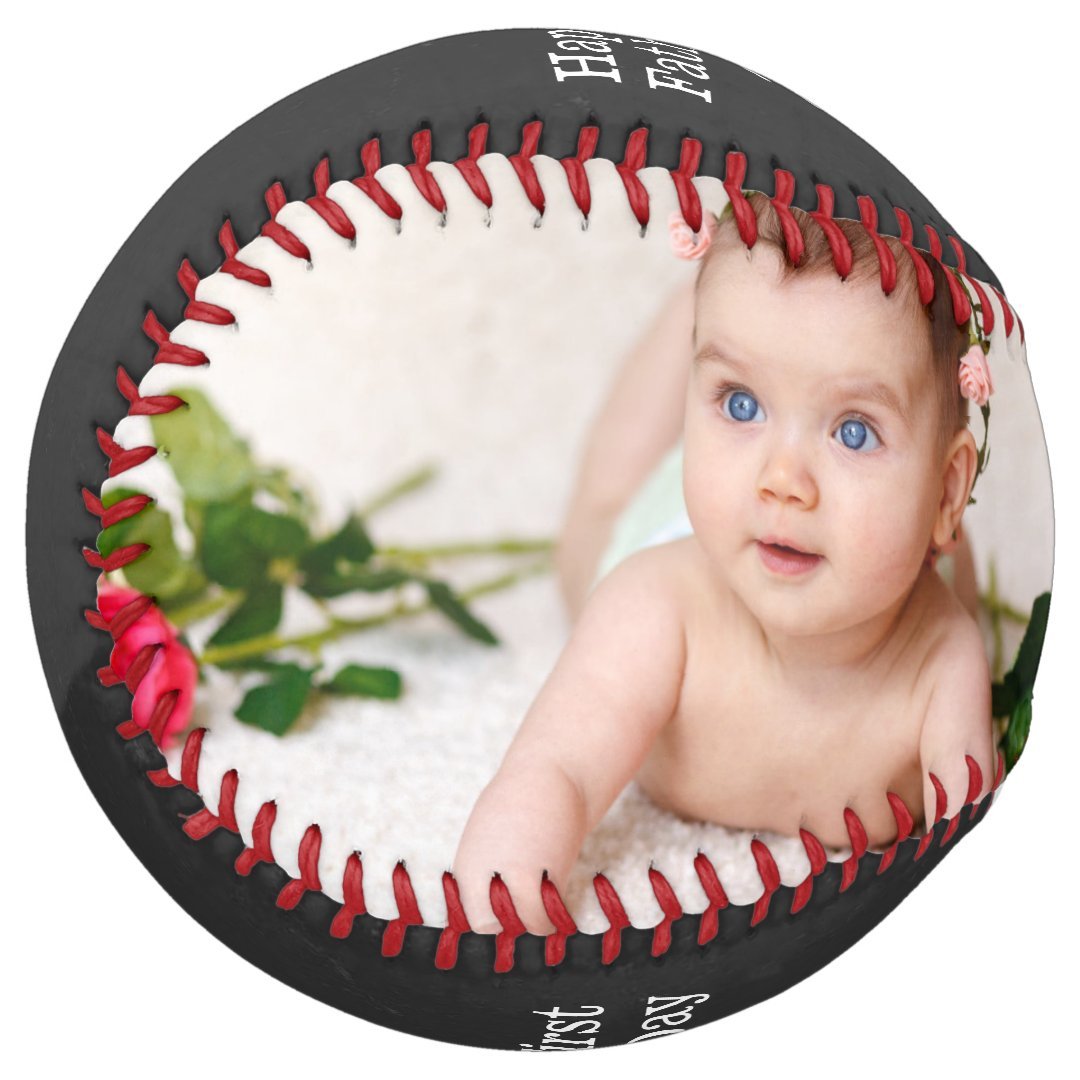 Happy First Fathers Day Personalized Custom Made Softball And Softball