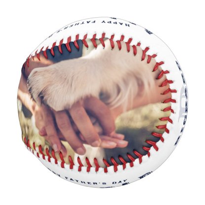 All Star Dad | Happy Father's Day Photo & Monogram Baseball And Softball