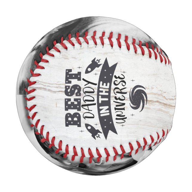 Personalized 2 Photo Best Daddy in the Universe Baseball