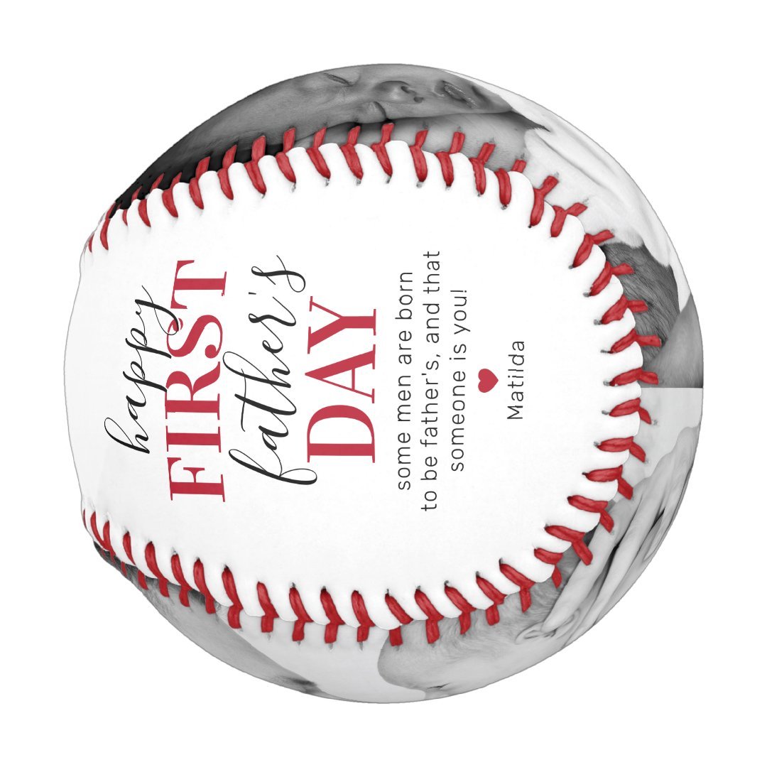 First Father's Day Photo Baseball And Softball
