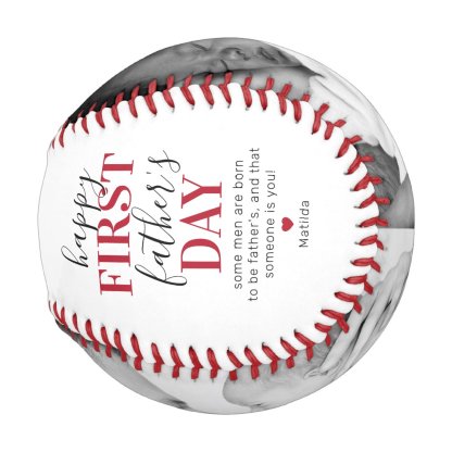 First Father's Day Photo Baseball And Softball
