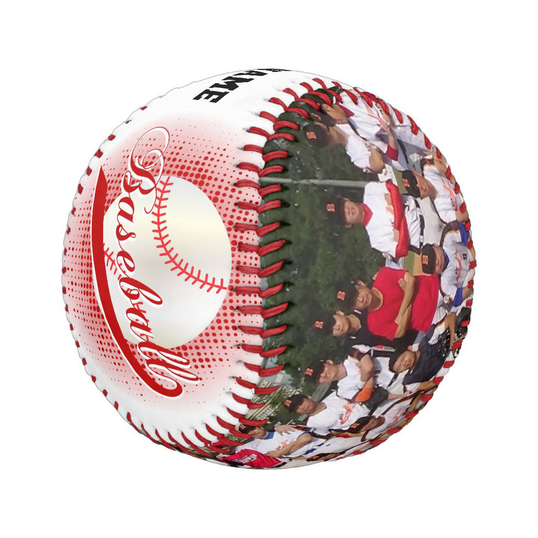 Like The Team  Well, Why Don't You Ask ThemTo Sign A Baseball With Their Picture On It Custom Photo Baseball And Softball