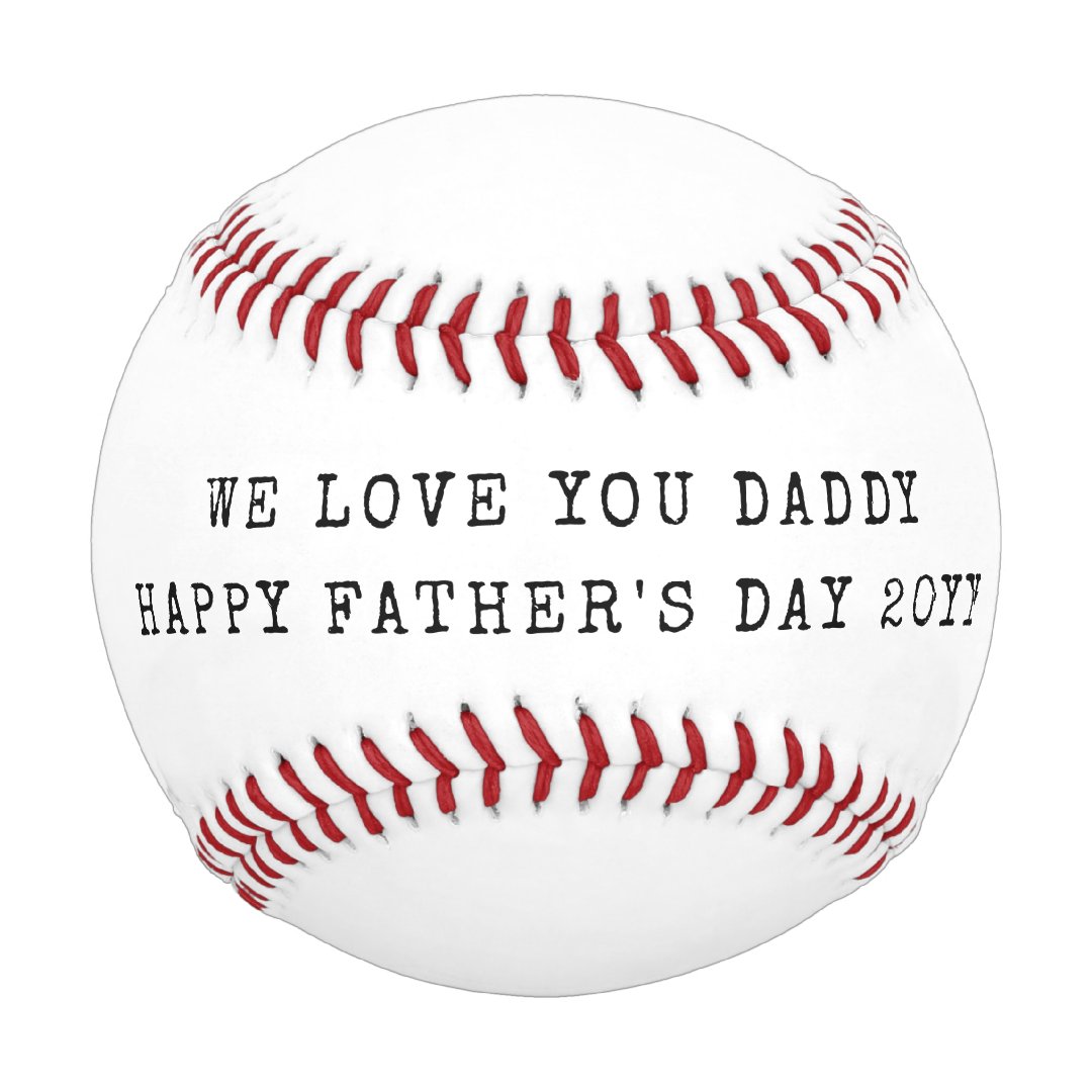 DAD Happy Fathers Day Photo Baseball And Softball