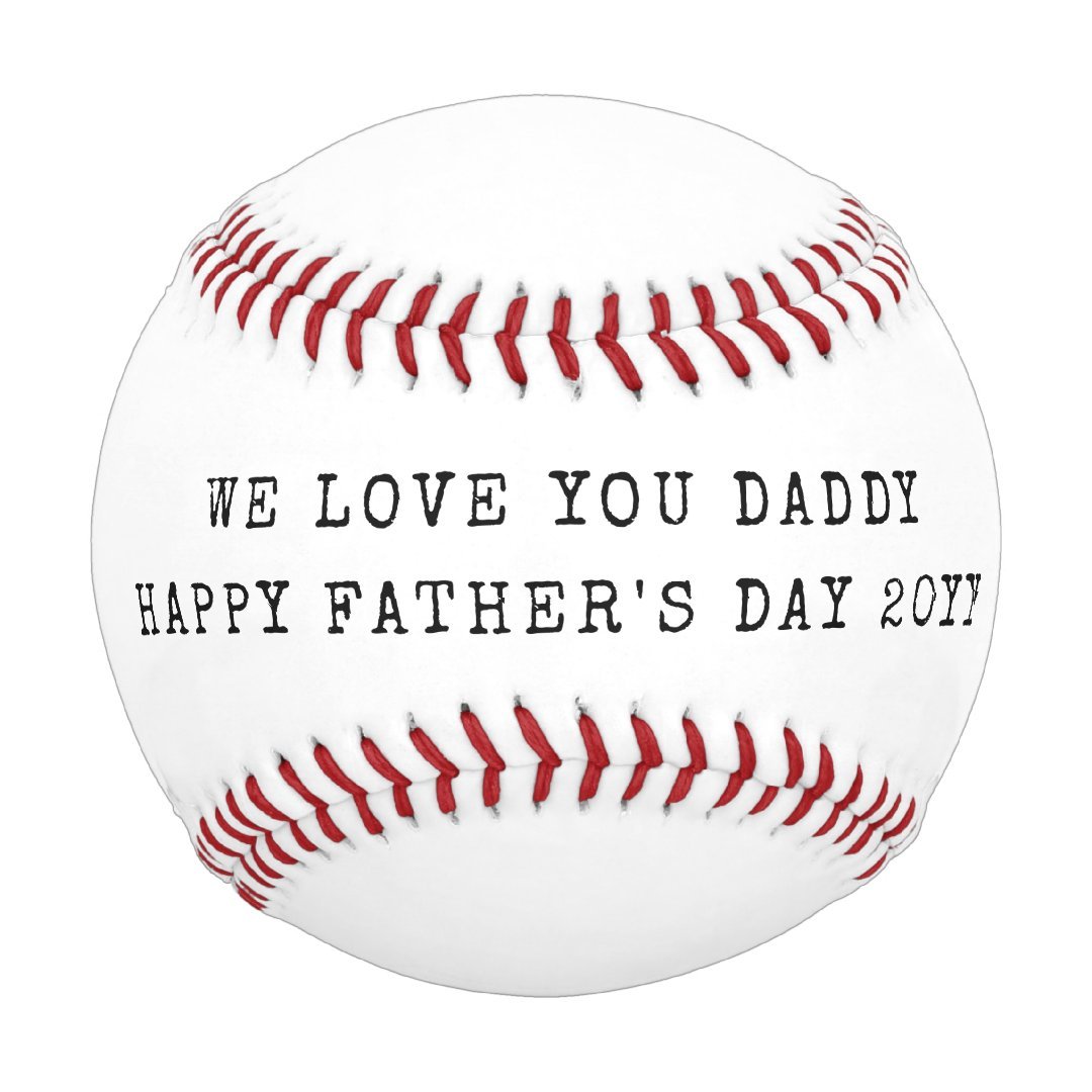 DAD Happy Fathers Day Photo Baseball And Softball