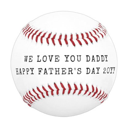 DAD Happy Fathers Day Photo Baseball And Softball