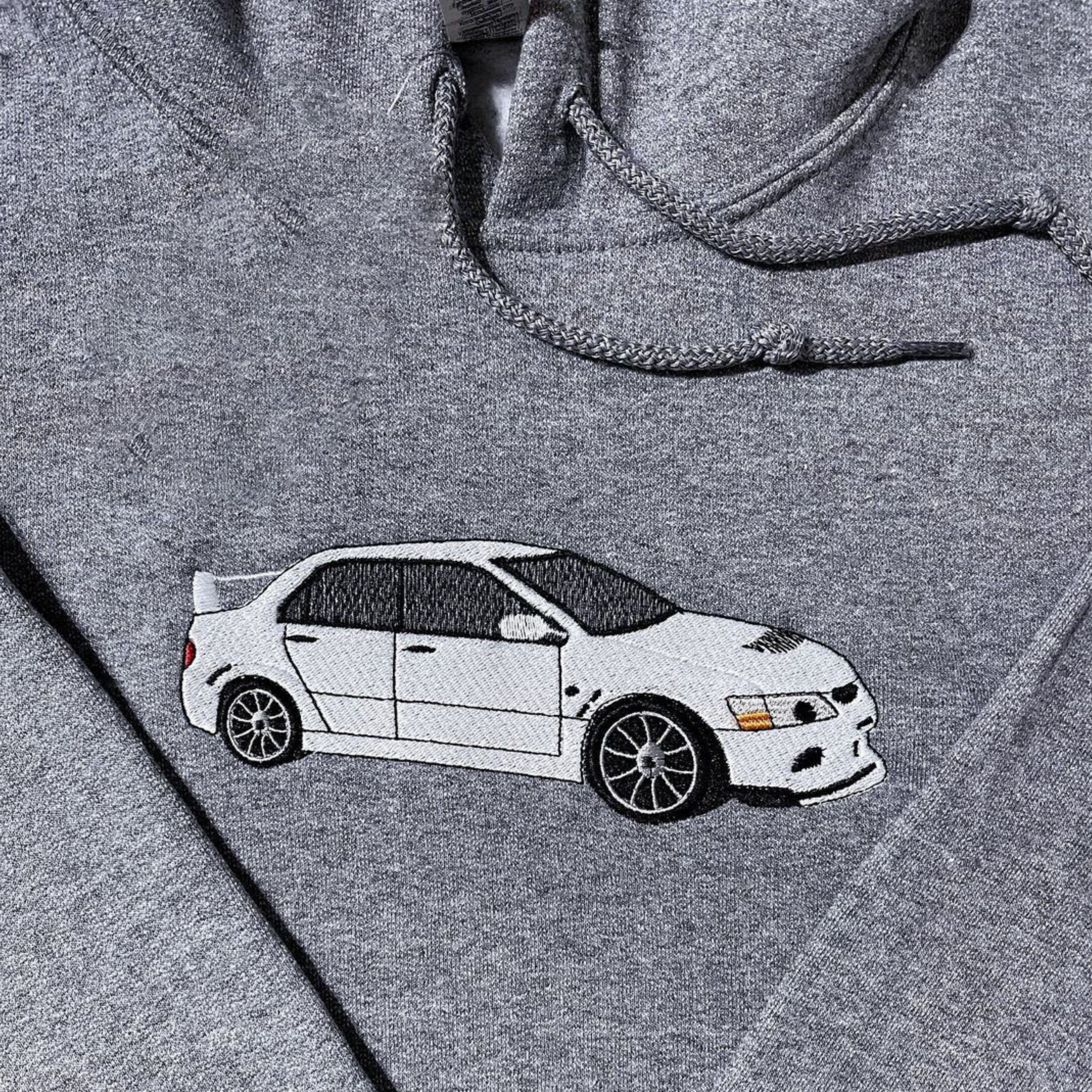 Custom Embroidered Car Hoodie, Car Photo Embroidered, Custom Car Hoodie