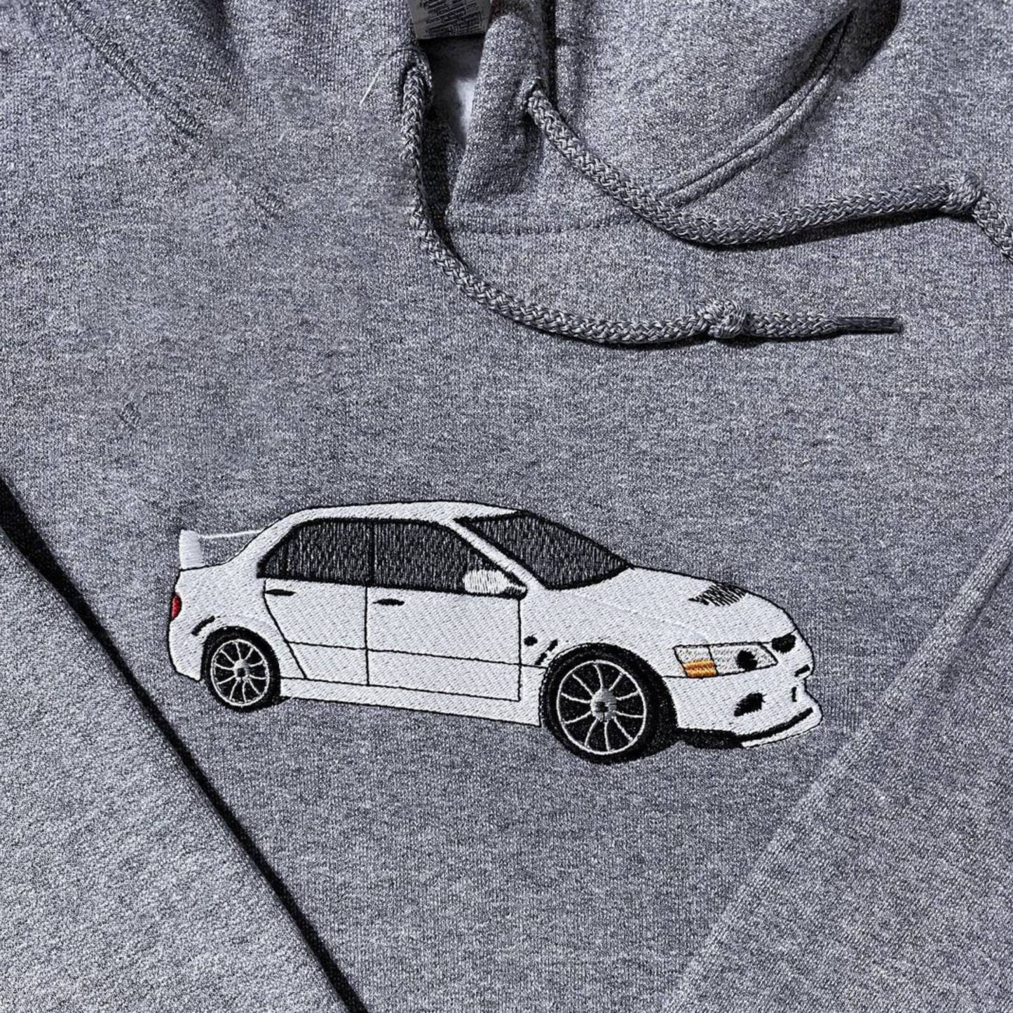 Custom Embroidered Car Hoodie, Car Photo Embroidered, Custom Car Hoodie