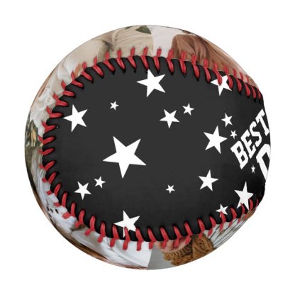 Best Dad Ever Father's Day 4 Photo Baseball