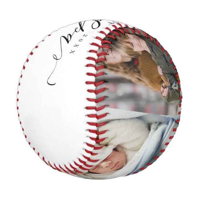 Best Grandpa Ever Script Fathers Day Photo Collage Baseball And Softball