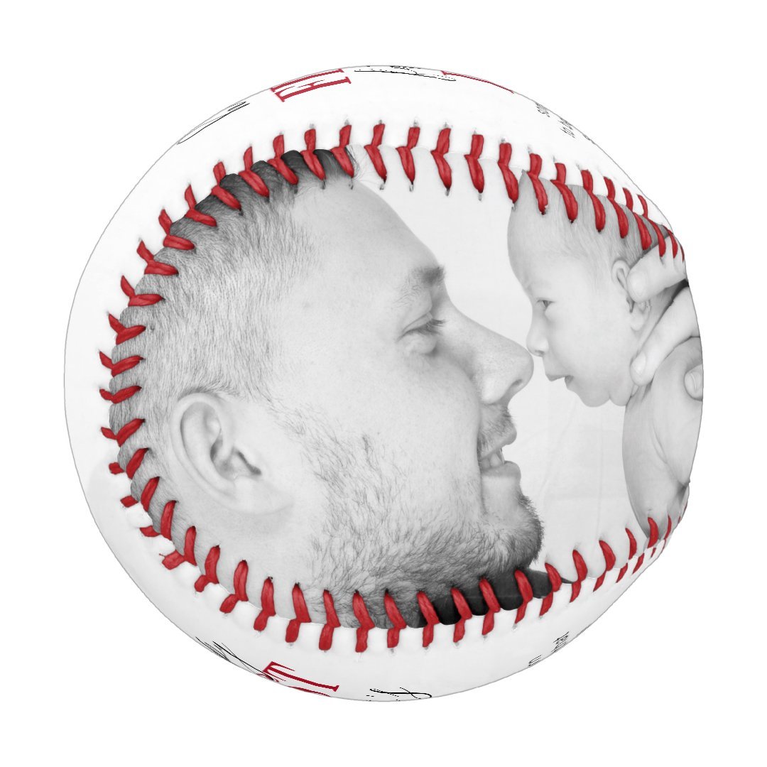 First Father's Day Photo Baseball And Softball