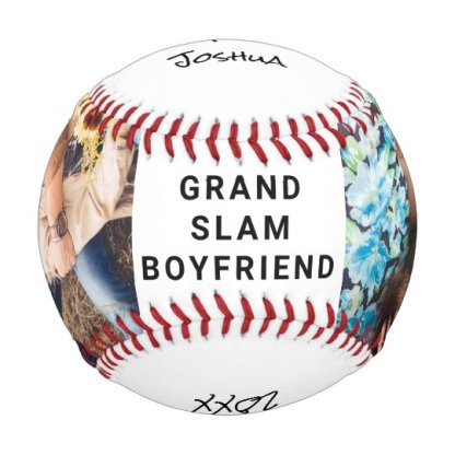Personalized Photo Baseball And Softball Birthday Gifts for Boyfriend