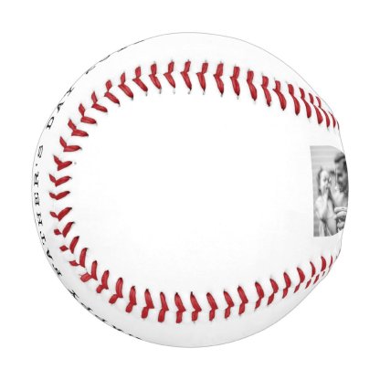 DAD Happy Fathers Day Photo Baseball And Softball