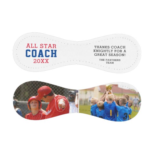 COACH Thank You 2 Photo Personalized Custom Baseball And Softball