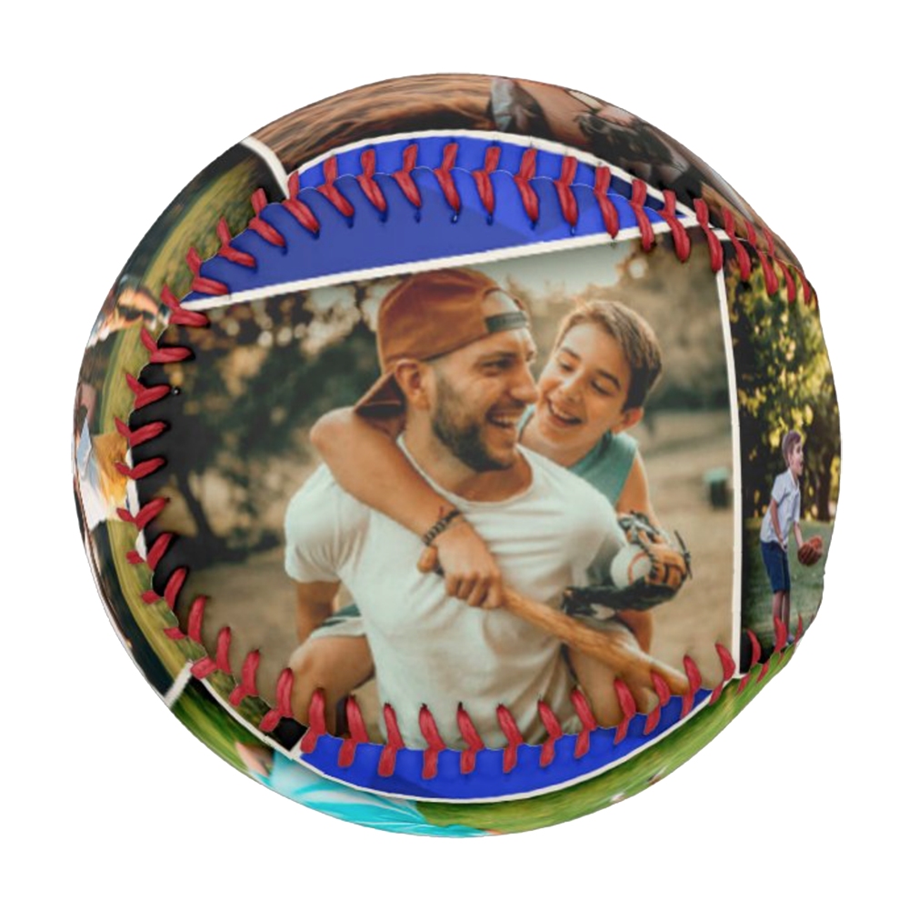 Custom Baseball And Softball Fathers Day Gift - Collage