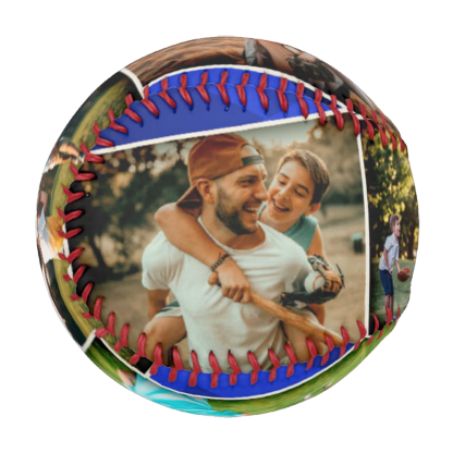 Custom Baseball And Softball Fathers Day Gift - Collage