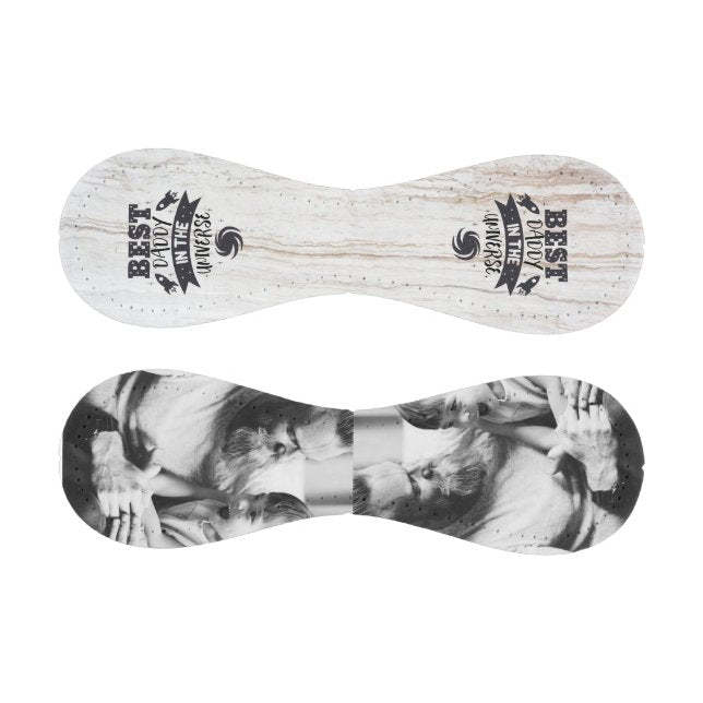 Personalized 2 Photo Best Daddy in the Universe Baseball