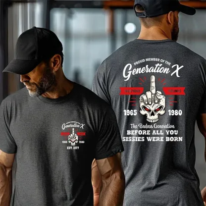 Generation X Fuck Your Feelings T-shirt, 2 Side T-shirt, Custom Year Of Birth Sweatshirt, Unisex Hoodie