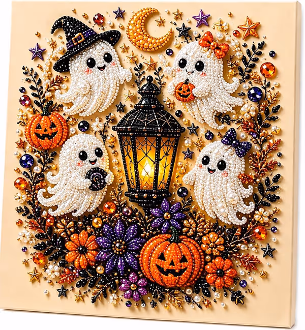 🤍DIY Halloween Diamond Painting Kits