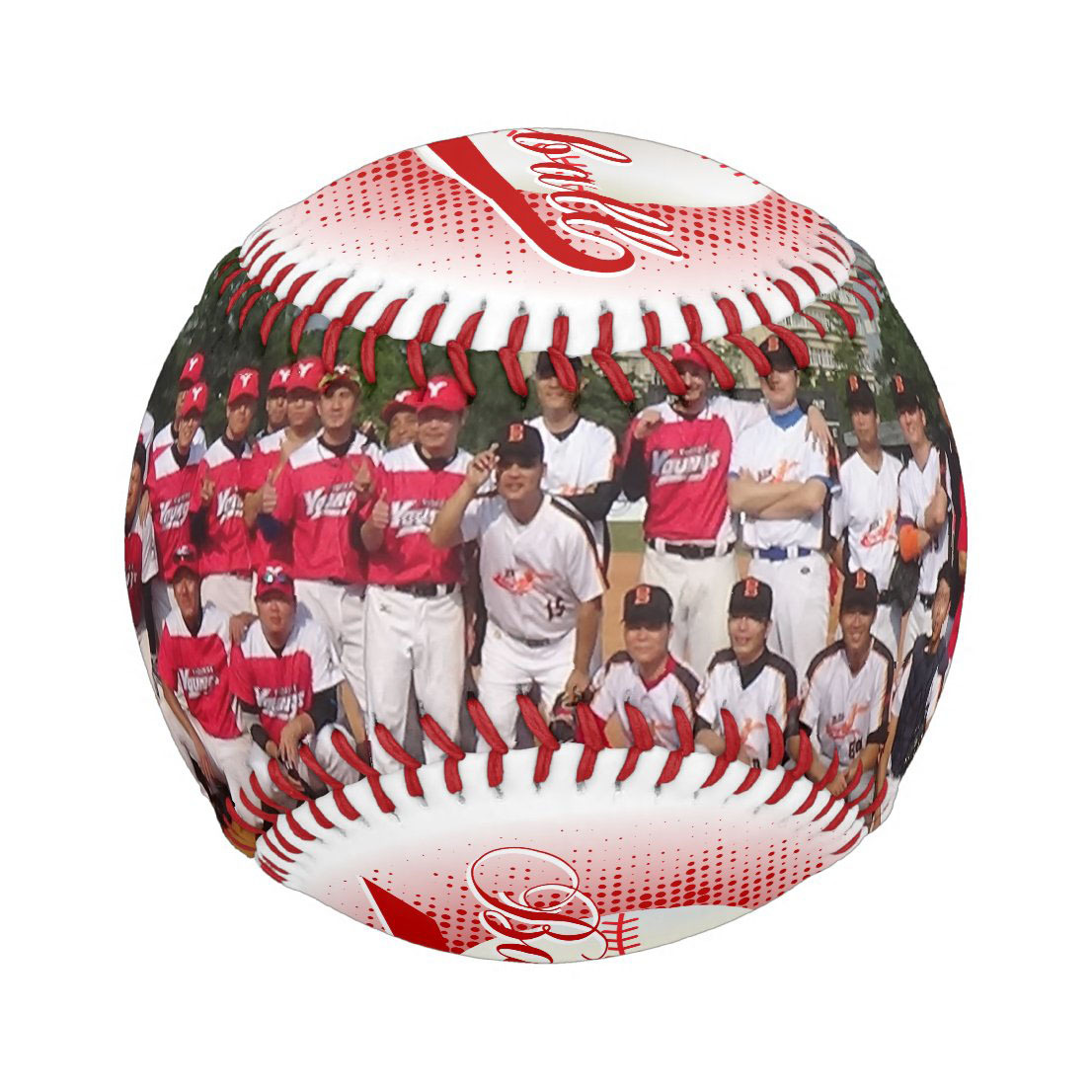 Like The Team  Well, Why Don't You Ask ThemTo Sign A Baseball With Their Picture On It Custom Photo Baseball And Softball