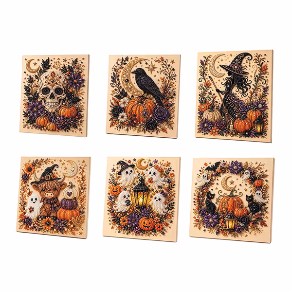 🤍DIY Halloween Diamond Painting Kits