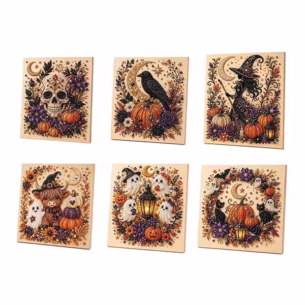 🤍DIY Halloween Diamond Painting Kits