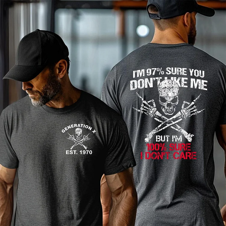 Custom I DON'T CARE GENERATION Shirt