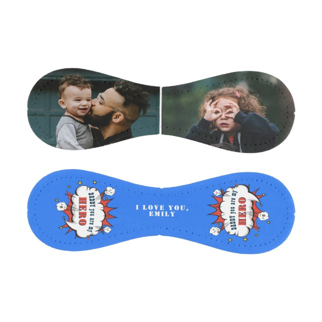 Daddy Hero Superhero Dad Father`s Day Photo Baseb Baseball