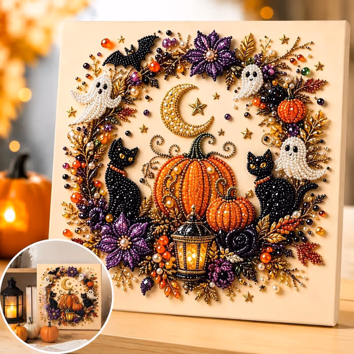 🤍DIY Halloween Diamond Painting Kits
