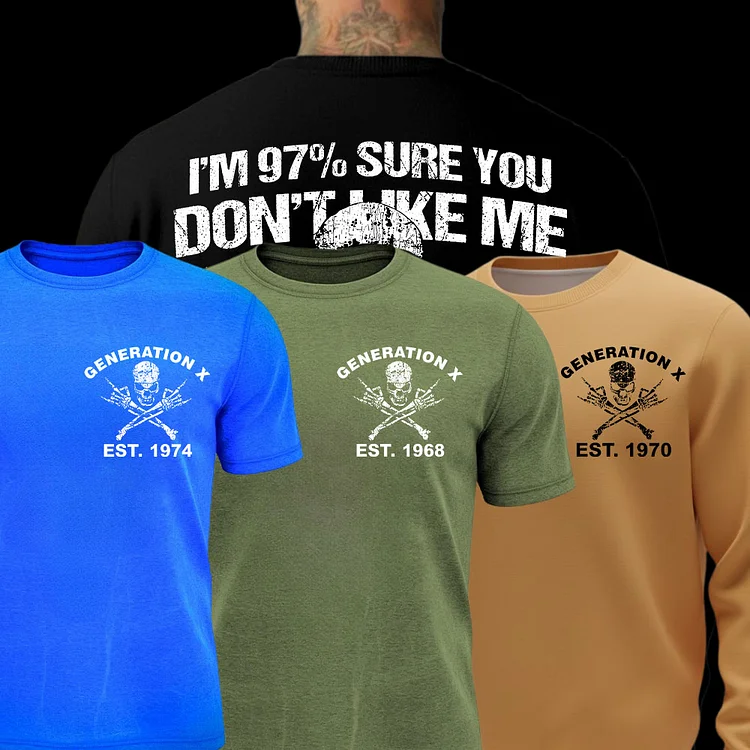 Custom I DON'T CARE GENERATION Shirt