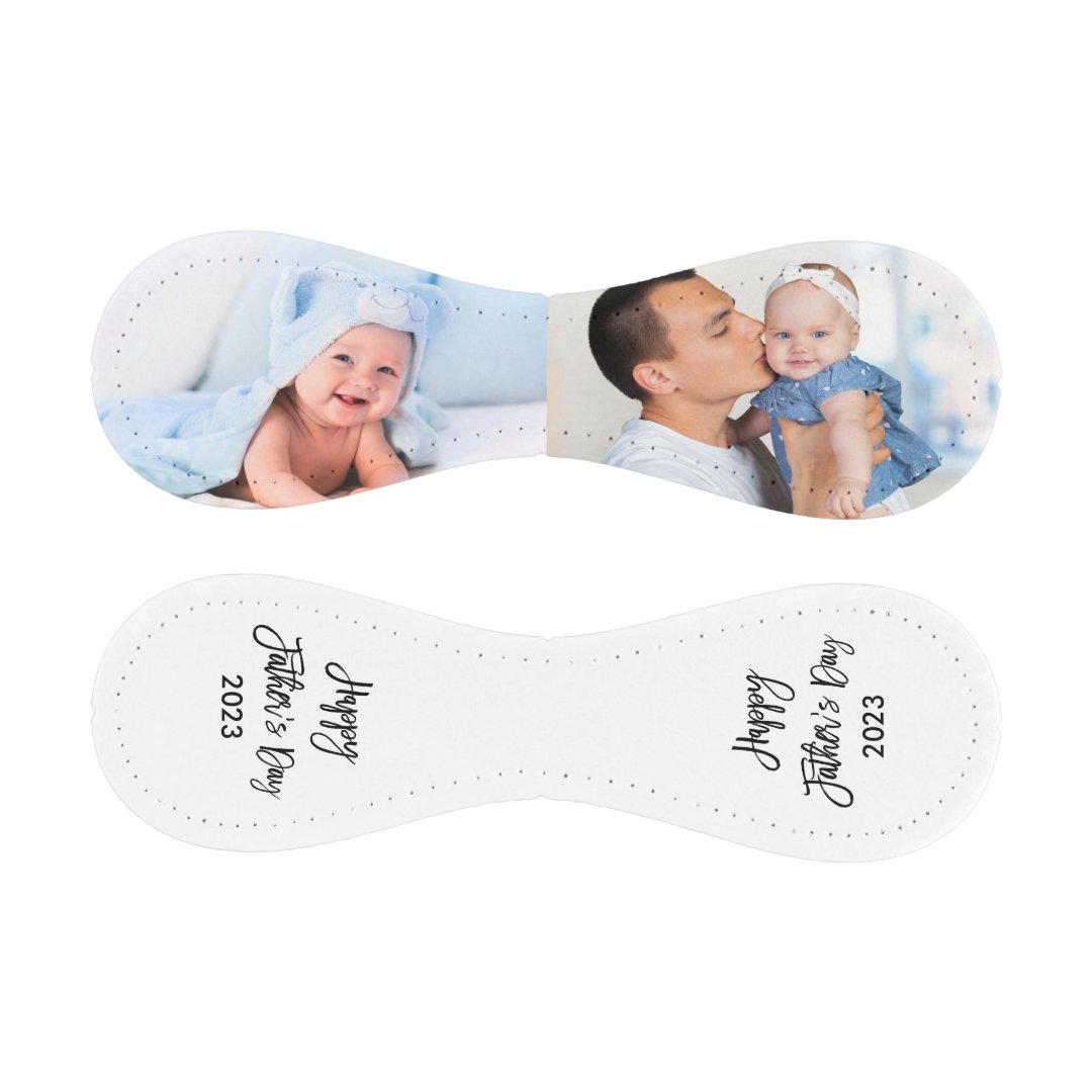 Happy Father's Day 2 Photo Brush Script Baseball And Softball