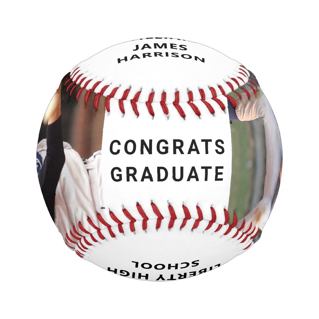 Graduation Congrats Personalized Photo Baseball And Softball