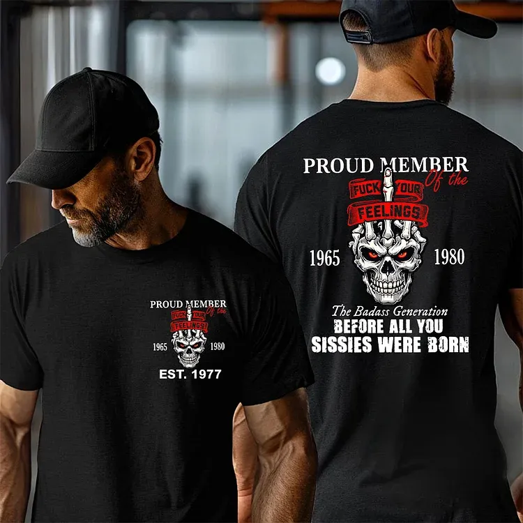 Fuck Your Feelings T-shirt, Generation X 2 Side T-shirt, Custom Year Of Birth Sweatshirt, Unisex Hoodie