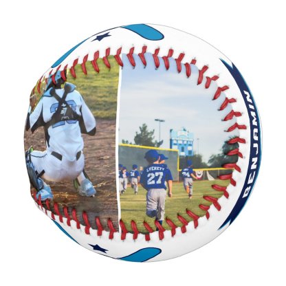 Fun Baseball Player Number & Name Photo Collage