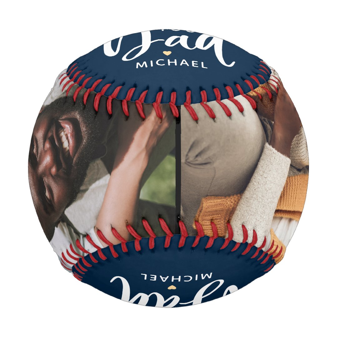 Modern World's Greatest Dad 2-Photo Baseball