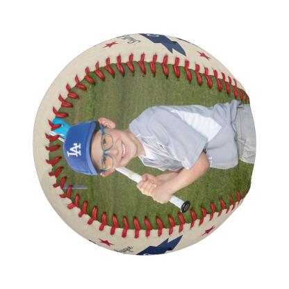 Personalized Player Photo & Number Baseball And Softball