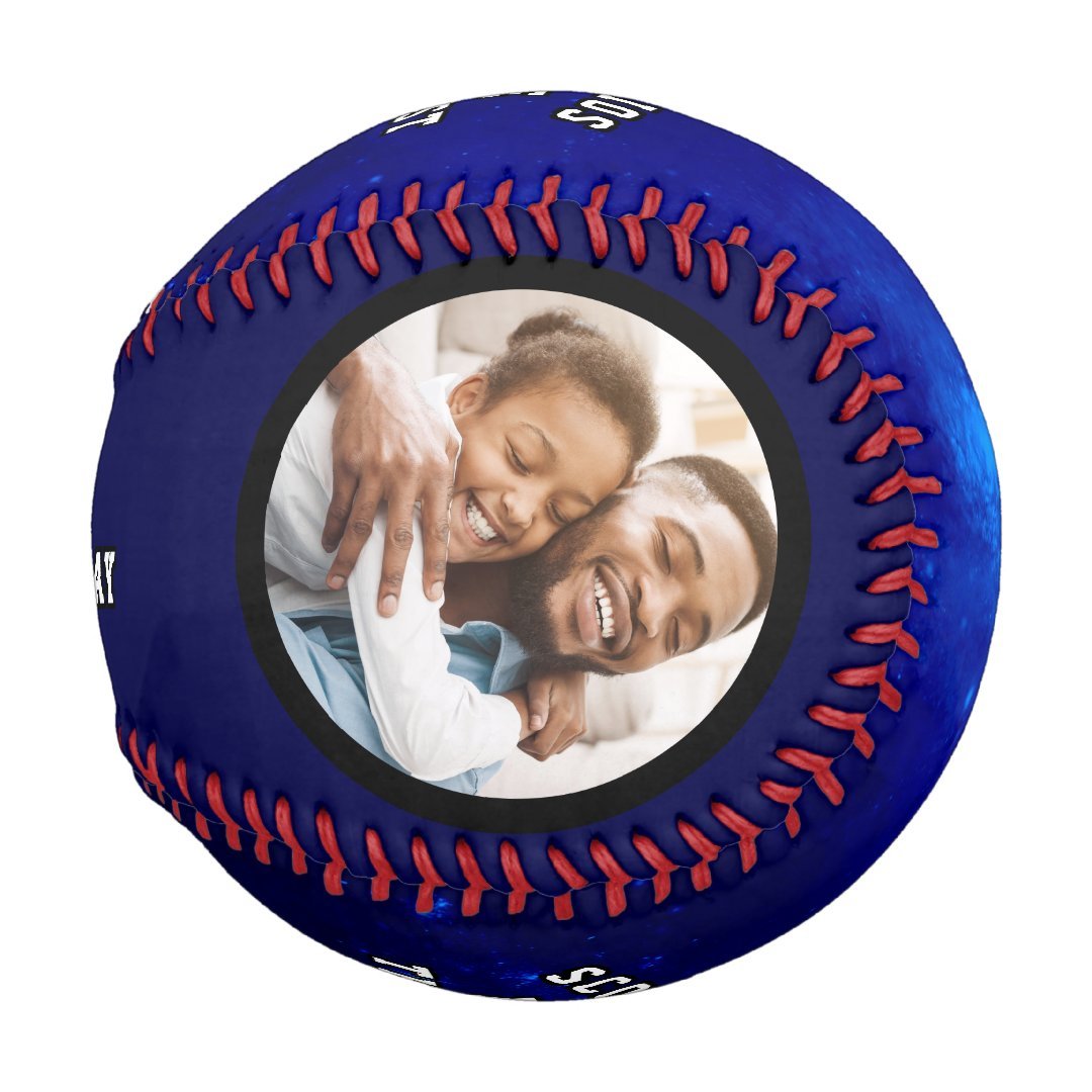Scorpio Zodiac Sign Best Dad Blue Father's Day Baseball