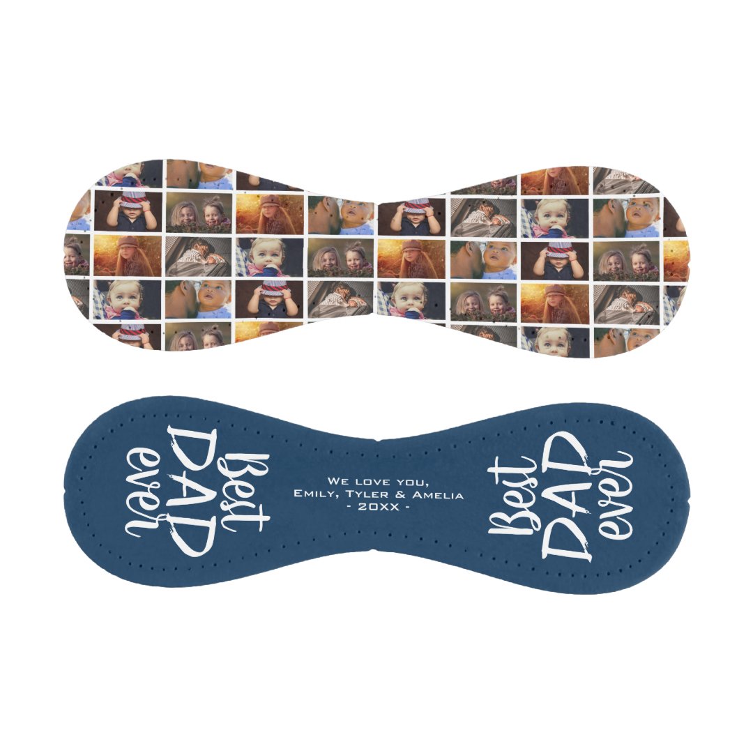 Best Dad Ever Blue 6 Photo Collage Baseball