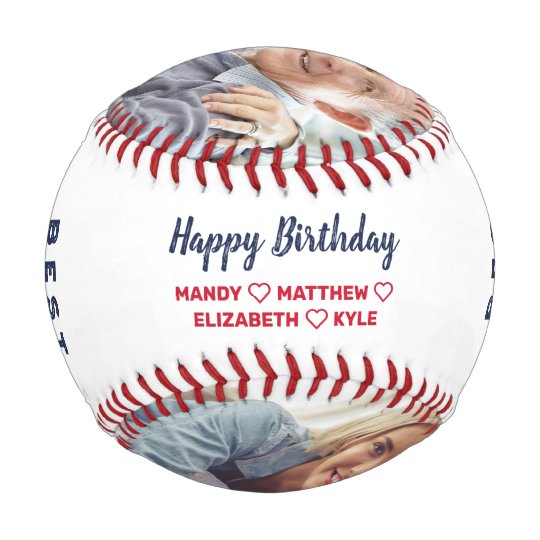 Best Grandpa Ever | Birthday Photos & Monogram Baseball And Softball