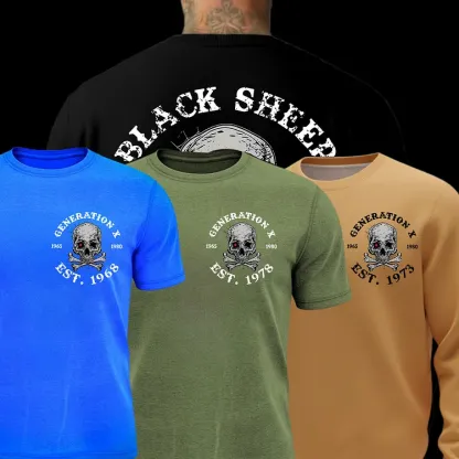 Generation X 2 Side T-shirt, Black Sheep Of My Family Shirt, Unisex Hoodie, Custom Year Of Birth Sweatshirt