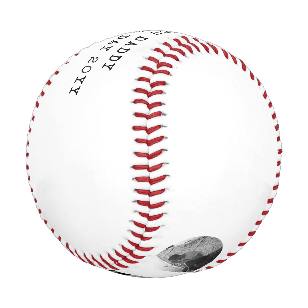 DAD Happy Fathers Day Photo Baseball And Softball