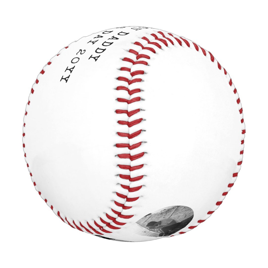 DAD Happy Fathers Day Photo Baseball And Softball