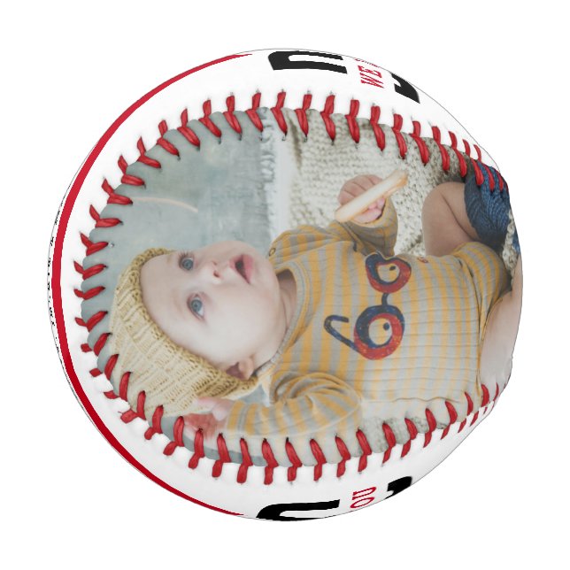 We Love You Dad Two Photo Custom Baseball