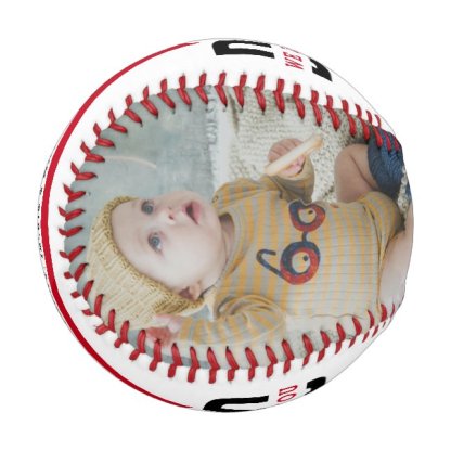 We Love You Dad Two Photo Custom Baseball