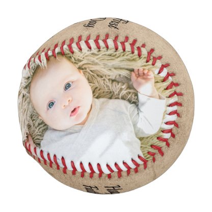 Happy First Fathers Day Personalized One of a Kind Baseball And Softball